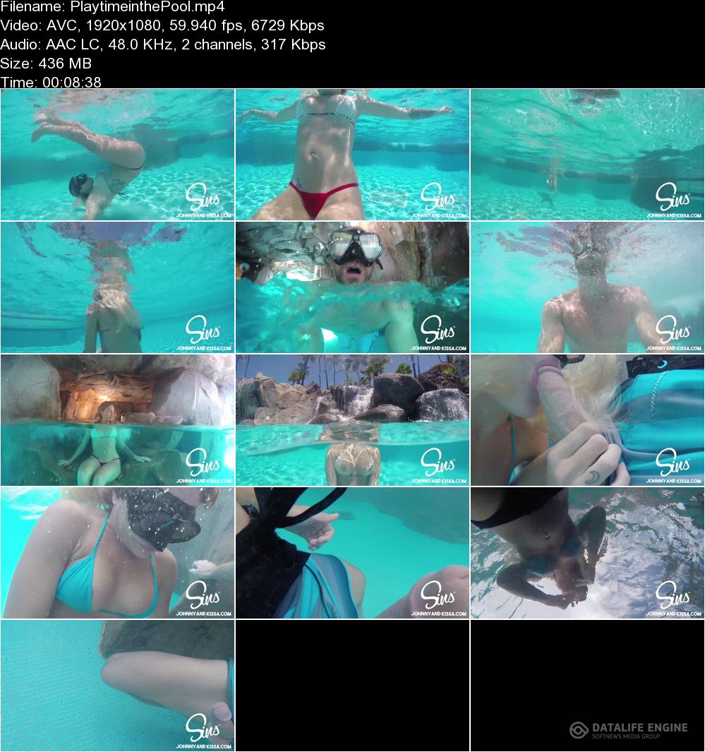 JohnnyandKissa: Kissa Sins - Blowjob in the Pool 1080p