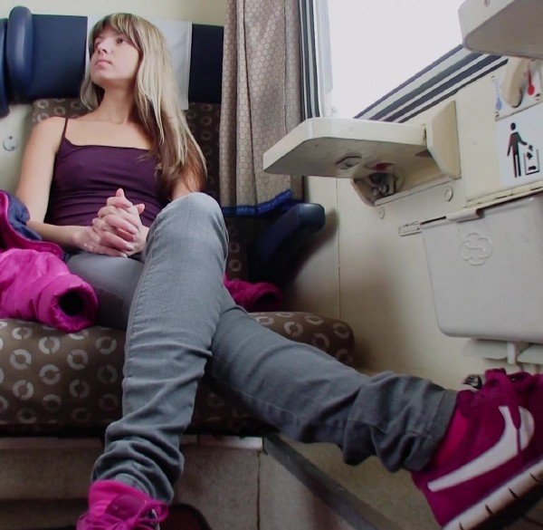 PickupGirls: Gina Gerson - Sex With Schoolgirl In The Train 368p