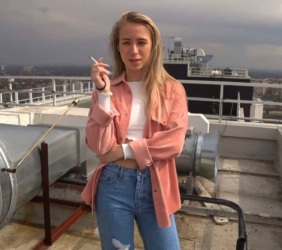 Leksa Biffer Lustful Bitch Suck Cock On The Roof FullHD 1080p